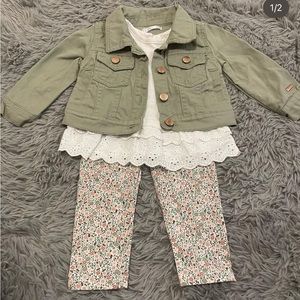 Tahari - ss shirt, leggings, jacket, 18months